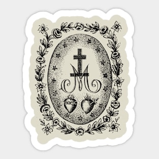 Miraculous Medal vintage Sticker